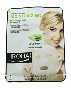 Iroha Nature Moisturizing Aloe Vera Tissue Face Mask 1 x Tissue Face Mask | Maznun Fashion