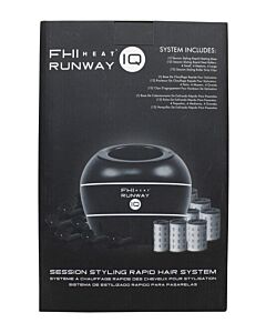 FHI Heat Runway IQ Kit Rapid Heating Base + 4 x Small/Medium/Large Rapid Hot Rollers + 12 Grip Clips | Maznun Fashion