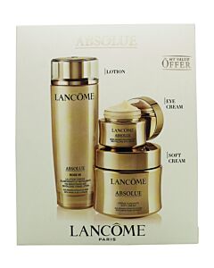 Lancôme Absolue Power Trio Gift Set 150ml Rose Toning Lotion + 60ml Soft Cream + 20ml Eye Cream | Maznun Fashion
