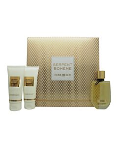 Boucheron Serpent Bohème Gift Set 90ml EDP + 100ml Body Lotion + 100ml Shower Gel-P357220 | Maznun Fashion