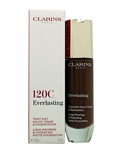 Clarins Everlasting Hydrating & Matte Foundation 30ml - 120C Espresso | Maznun Fashion