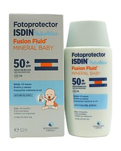 ISDIN Fotoprotector Pediatrics Fusion Fluid Mineral Baby SPF 50+ 50ml | Maznun Fashion