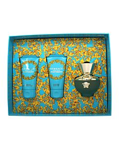 Versace Pour Femme Dylan Turquoise Gift Set 50ml EDT + 50ml Bath & Shower Gel + 50ml Body Gel | Maznun Fashion