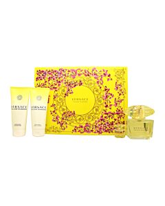 Versace Yellow Diamond Gift Set 90ml EDT + 100ml Body Lotion + 100ml Shower Gel + 5ml EDT | Maznun Fashion