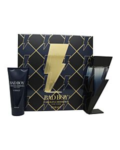 Carolina Herrera Bad Boy Cobalt Gift Set 100ml EDP + 100ml Shower Gel | Maznun Fashion