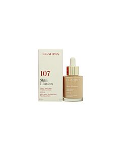 Clarins Skin Illusion Natural Radiance Foundation SPF15 30ml - 107 Beige | Maznun Fashion