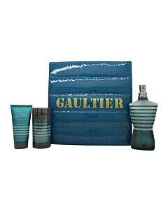 Jean Paul Gaultier Le Male Gift Set 125ml EDT  + 50ml Aftershave Balm + 75g Deodorant Stick | Maznun Fashion