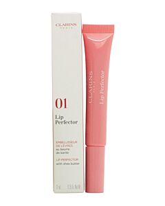 Clarins Instant Light Lip Perfector 12ml - 01 Rose Shimmer | Maznun Fashion