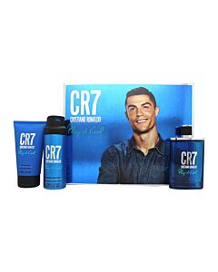 Cristiano Ronaldo CR7 Play It Cool Gift Set 100ml EDT Spray + 150ml Shower Gel +150ml Body Spray | Maznun Fashion