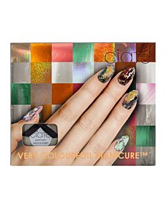 Ciaté Very Colourfoil Manicure Wonderland Gift Set 13.5ml Cream Soda Nail Polish 30x Metallic Foil Sheets in 6 Shades + 5ml Foil Fix Glue + Nail Wheel-W071320 | Maznun Fashion