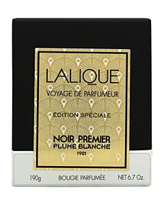 Lalique Candle 190g - Noir Premier Plume Blanche 1901 | Maznun Fashion