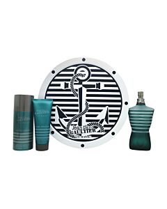 Jean Paul Gaultier Le Male Gift Set 125ml EDT + 75ml Shower Gel + 150ml Deodorant Spray | Maznun Fashion