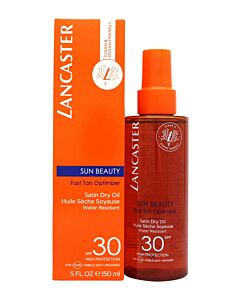 Lancaster Sun Beauty Fast Tan Optimizer Satin Dry Oil SPF30 150ml | Maznun Fashion