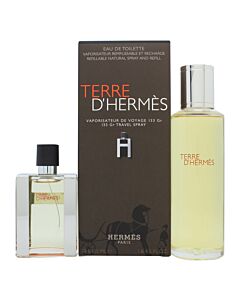 Hermès Terre d'Hermès Gift Set 30ml EDT Refillable + 125ml EDT Refill | Maznun Fashion
