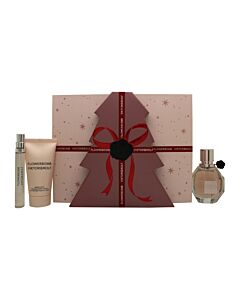 Viktor & Rolf FlowerBomb Christmas Edition Gift Set 50ml EDP + 10ml EDP + 50ml Body Cream | Maznun Fashion