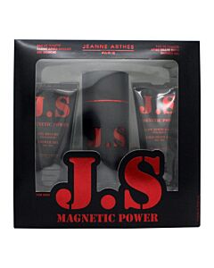 Jeanne Arthes Js Magnetic Power Gift Set 100ml EDT + 75ml Shower Gel + 75ml Aftershave Balm | Maznun Fashion
