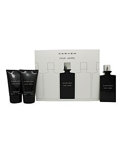 Carven Pour Homme Gift Set 100ml EDT + 100ml Aftershave Balm + 100ml Shower Gel-M964649 | Maznun Fashion