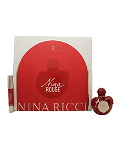 Nina Ricci Nina Rouge Gift Set 50ml EDT + 2.5g Jumbo Lipstick Matte | Maznun Fashion