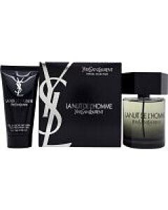 Yves Saint Laurent La Nuit de L'Homme Gift Set 100ml EDT + 50ml Shower Gel-P863225 | Maznun Fashion