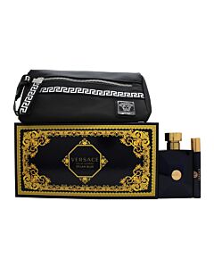 Versace Pour Homme Dylan Blue Gift Set 100ml EDT + 10ml EDT + Toiletry Bag | Maznun Fashion