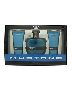 Mustang Blue Gift Set 100ml EDT + 100ml Aftershave Balm + 100ml Hair & Body Wash | Maznun Fashion