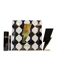 Carolina Herrera Bad Boy Gift Set 100ml EDT + 10ml EDT + 100ml Deodorant Spray | Maznun Fashion
