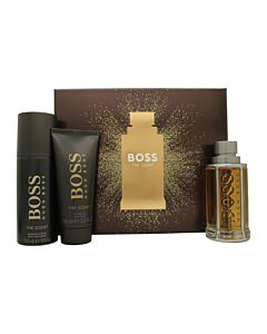 Hugo Boss Boss The Scent Gift Set 100ml EDT + 100ml Shower Gel + 150ml Deodorant Spray | Maznun Fashion