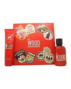DSquared² Red Wood Gift Set 100ml EDT + 150ml Body Lotion | Maznun Fashion