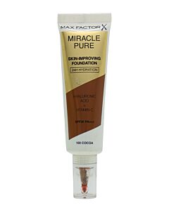 Max Factor Miracle Pure Skin-Improving Foundation SPF30 30m - 100 Cocoa | Maznun Fashion