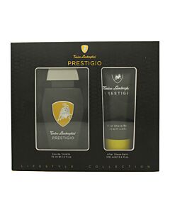 Lamborghini Prestigio Gift Set 75ml EDT + 100ml Aftershave Balm | Maznun Fashion