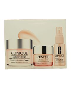 Clinique Ultra Hydration Moisture Surge Gift Set 30ml Moisture Surge Spray + 15ml All About Eyes + 125ml Moisture Surge 100H Auto Replenishing Hydrator | Maznun Fashion