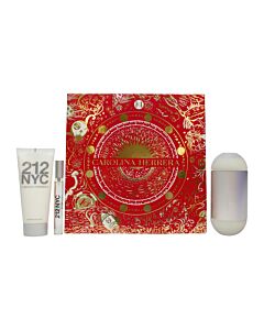 Carolina Herrera 212 NYC Gift Set 100ml EDT + 100ml Body Lotion + 10ml EDT | Maznun Fashion