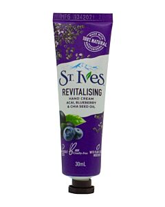 St. Ives Revitalising Acai Blueberry & Chia Seed Oil Hand Cream 30ml | Maznun Fashion