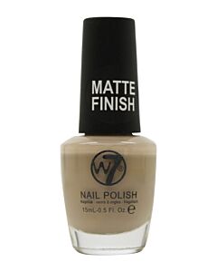 W7 Matte Nail Polish 15ml - 158 Matte Latte | Maznun Fashion