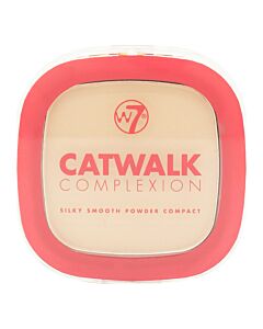 W7 Catwalk Complexion Silky Smooth Powder Compact Medium Beige7g | Maznun Fashion