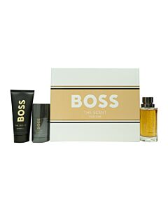 Hugo Boss Boss The Scent Gift Set 100ml EDT + 100ml Shower Gel + 75ml Deodorant Stick | Maznun Fashion