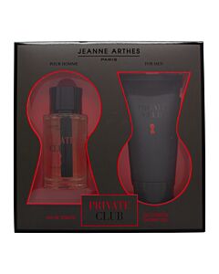 Jeanne Arthes Private Club Gift Set 100ml EDT + 150ml Shower Gel | Maznun Fashion