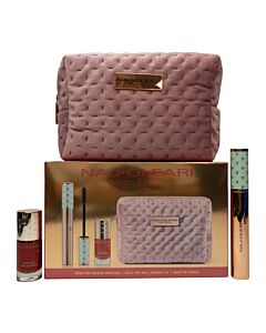 Naj Oleari Gift Set 14ml Wear The Volume Mascara + 8ml Oleo Gel Nail Lacquer 22 Red + Pouch | Maznun Fashion