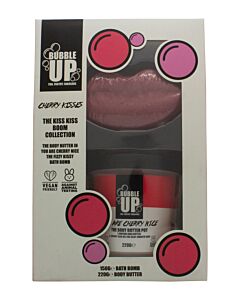 Bubble Up Kiss Kiss Boom Gift Set 150g Fizzy Kissy Bath Fizzer + 200g Cherry Nice Body Butter | Maznun Fashion