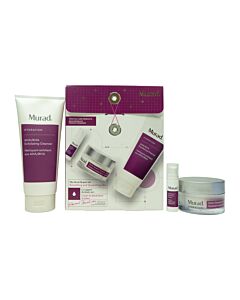 Murad The Derm Report Smoothing & Quenching Skin Set 200ml Exfoliating Cleanser + 5ml Recovery Serum + 50ml Moisturizer | Maznun Fashion