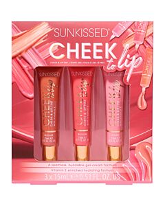 Sunkissed Cheek To Lip Gift Set - 15ml Cheek & Lip Tint Gleam + 15ml Cheek & Lip Tint Bloom + 15ml Cheek & Lip Flush | Maznun Fashion