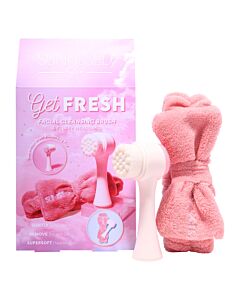 Sunkissed Skin Get Fresh Gift Set Facial Cleaning Brush & Fluffy Headband | Maznun Fashion