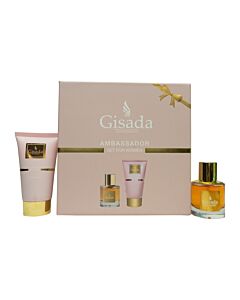 Gisada Ambassador Women Gift Set 50ml EDP + 100ml Shower Gel | Maznun Fashion