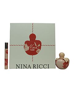 Nina Ricci Gift Set 50ml Nina Fleur EDT Spray + 10ml Nina Fleur EDT Rollerball + 10ml Nina EDT Rollerball | Maznun Fashion