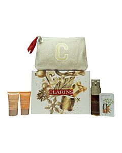 Clarins Double Serum Gift Set 50ml Double Serum + 15ml Extra Firming Energy + 15ml Extra Firming Nuit + 0.9ml Double Serum Eye | Maznun Fashion