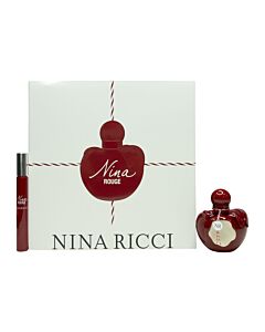 Nina Ricci Nina Rouge Gift Set 50ml EDT + 10ml Roll On EDT | Maznun Fashion
