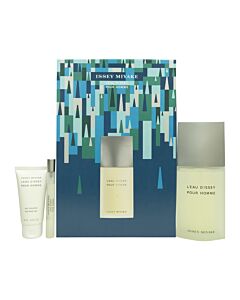 Issey Miyake L'Eau d'Issey Pour Homme Gift Set 125ml EDT + 50ml Shower Gel + 10ml EDT | Maznun Fashion