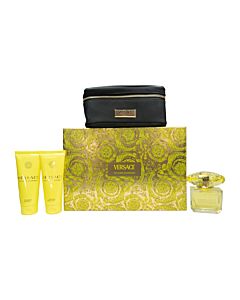 Versace Yellow Diamond Gift Set 90ml EDT + 100ml Body Lotion + 100ml Shower Gel-F582151 | Maznun Fashion