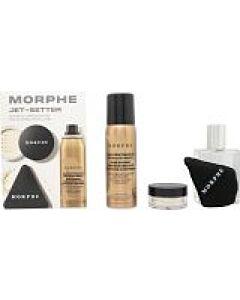 Morphe Jet-Setter Gift Set 36.8ml Continuous Prep & Set Mist + 2.6g Translucent Setting Powder + Highlight & Contour Sponge-F584551 | Maznun Fashion