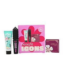 Benefit Icons Gift Set 7.5ml POREfessional Primer + 4ml BAGgal BANG! Mascara - Intense Pitch Black + 2.5g Matte Bronzer | Maznun Fashion